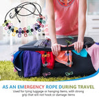 SenseYo Retractable Portable Clothesline for Travel with 22 Clothespins, Camping Clothes line for Indoor Outdoor Balcony Hotel Room Laundry Drying