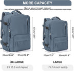 WONHOX Large Travel Backpack Carry on Flight Approved Laptop Work Business Backpack for Women Men Mochila de Viaje