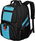 YOREPEK Large Backpack for Men, Extra Large Laptop Backpacks for Men Women, Water Resistant Travel Backpack Airline Approved Business Work Bag Fits 18.4 Inch Computer, Black