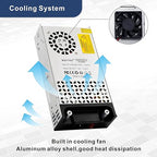12V DC Power Supply 600W AC to DC Converter SMPS 50A 12V Switching Power Supply Transformer for 3D Printer, RV, Led Strip, Motor Pump, CCTV, Electronic Instruments, Lab Computer