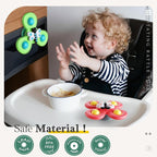 ALASOU 3PCS Suction Cup Spinner Toys for 1 Year Old Boy Girl|Spinning Top 12 18 Months|1 2 Year Old Boy Birthday Gift|Baby Bath Toy for Kids Ages 1-3|Sensory Airplane Travel Toy for Infant Toddlers