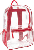 Trail maker Clear Backpack Heavy Duty with Padded Straps, Side Pockets for Kids, Boys, Girls, School, Stadium Approved Events