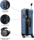 Travelpro Maxlite Air V2 Hardside Expandable Carry on Luggage, 8 Spinner Wheels, Lightweight Hard Shell Suitcase, TSA lock, Ensign Blue, Carry On 20-Inch