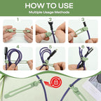 30Pcs Reusable Silicone Cable Ties 4.2in Wire Organizers for Cords, Charging Cables, USB Data Cables Electrical Cord Management 6Colors