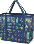 Fammart Mesh Beach Bag, Large Beach Tote with Zipper Pocket, Toys Pool Bag for Family Travel Vacation Cruise Essentials