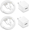 i Phone Charger, 5W USB to Lightning Cable 6Ft Quick Fast Charging Cord USB Wall Chargers Power Adapter for i Phone 14/13/12/11/X/8 Plus/XR/XS Max/SE/i Pad(2-Pack)