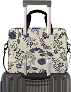 Goth Bat Flower Laptop Case 15.6 inch Computer Bag Waterproof Laptop Briefcase Laptop Bag for Women & Men