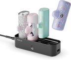 iWALK Charger Station for Portable Charger 4500mAh,4800mAh, 5000mAh, Power Bank for iPhone Charging Station Multiple USB-C Family-Sized Charger Station for Home(Station Only),Black