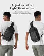 tomtoc 5L Compact Sling Backpack for Men Women, Lightweight Crossbody Shoulder Bag for 2026 11-inch iPad Air M4/M3, iPad Pro M5/M4, iPad A16, Nintendo Switch 2/Rog Xbox Ally X, EDC Daypack - XS Size