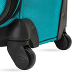 SWISSGEAR Sion Softside Expandable Spinner Luggage Durable Lightweight Travel Suitcase, Teal, Carry-On 21-Inch
