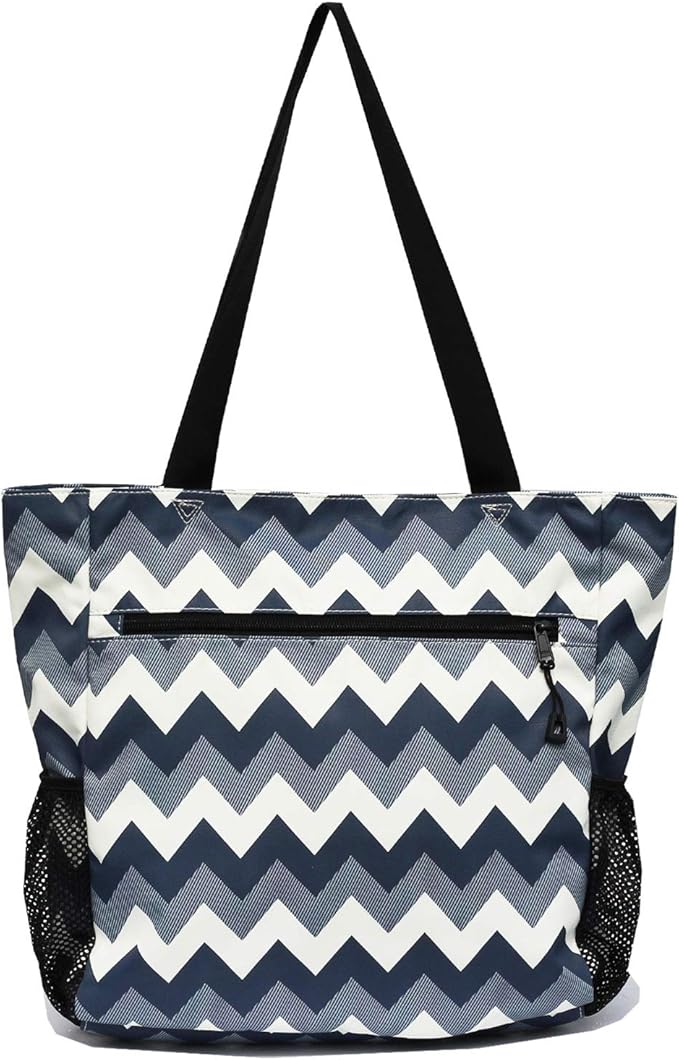 ESVAN Original Floral Tote Bag Large Shoulder Bag with Multi Pockets for Gym Travel Beach Daily Bags