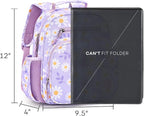 mibasies Toddler Backpack for Girls 2-4: Preschool Kindergarten Backpack - Cute Kids Backpacks for Girls - Daisy Purple