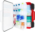 Be Smart Get Prepared 421pc First Aid Kit Exceeds OSHA Guidelines 100 People - Office, Home, Car, School, Emergency, Survival, Camping, Hunting and Sports