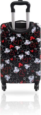 Fast Forward 20 Inches Mickey Mouse Suitcase For Kids - Hard Sided Tween Spinner Travel Trolley Kids Suitcase For Boys with Wheels