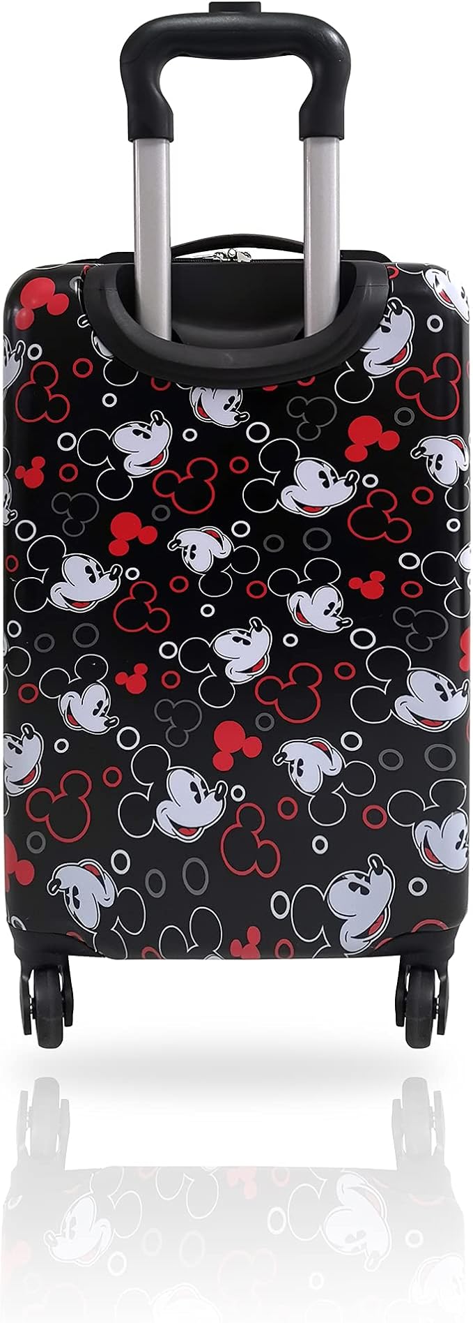 Fast Forward 20 Inches Mickey Mouse Suitcase For Kids - Hard Sided Tween Spinner Travel Trolley Kids Suitcase For Boys with Wheels