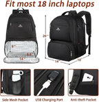 MATEIN Lunch Backpack for Men, 18 Inch Large Insulated Backpack Cooler with Lunch Compartment, Water Resistant Laptop Back pack with Lunch Box Bag for Work Travel Business College Picnic