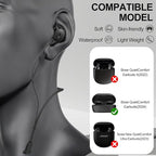 Compatible for Bose QuietComfort Earbuds (2024) Strap, Skin-Friendly Silicone Sports Neckband Wire Cord, Wireless Headphone Anti-Lost Strap, Black