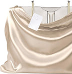 P Pothuiny 2 Pcs Satin Dust Bags for Handbags