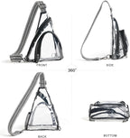 LATMAP 7L Sling Bag For Women Men Backpack Fanny Pack Crossbody Chest Travel Shoulder Belt Bags Purse Handbag PU Leather
