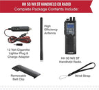 Cobra HH50WXST Handheld CB Radio - Emergency Radio with Access to Full 40 Channels and NOAA Alerts, Earphone Jack, 4 Watt Power Output, Noise Reduction and Dual Channel Monitoring, Black