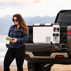 Explorer Bear Urban Series 37QT/35L 12V/24V Portable Battery Powered Electric Cooler Fridge Freezer Powered by LG Compressor (Battery Not Included)