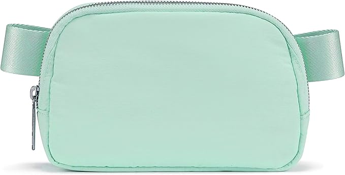 YOSHUYUKI Fanny Pack Crossbody Bag Trendy Waterproof Small Cross Body Purse for Women Men Fashion Waist Packs Mini Belt Pouch Chest Bum Hip Bag Lulu Dupes for Travel Vacation Running Matcha Cream