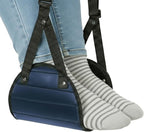 Foot Hammock for Plane Travel, Memory Foam Airplane Foot Hammock, Adjustable Foot Sling for Airplane & Office