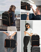 LOVEVOOK 50L Travel Backpack for Women & Men, Airline Approved Carry On Luggage with 3 Packing Cubes, TSA Overnight Bags, Waterproof Personal Item Bag, Weekender Essentials Backpacks fits 17" Laptop