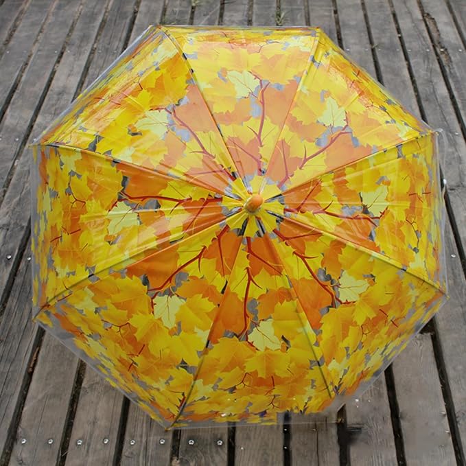 Clear Bubble Umbrella - Automatic Opening Clear Dome Umbrella with the Stylish J-Shaped Handle for Men and Women, Wedding, Outings and Large Group Gatherings, Graduations, Proms, or Daily City Walks