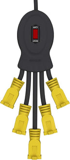 STANLEY 31500 Power Squid 5-Outlet Flezible Arm Multiplier with ON/OFF Switch, 3F Cord
