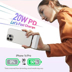 iWALK 4500mAh Portable Charger & 10000mAh Power Bank with Built-in Plug & Cable, Compatible with iPhone 15/16/16 Plus/16 Pro/16 Pro Max, Samsung Galaxy S25/S24/S23 Android