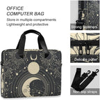 Goth Astrology Tarot Laptop Case 15.6 inch Computer Bag Waterproof Laptop Briefcase Laptop Bag for Women & Men