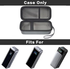 casmilee Case Compatible with Anker 737/735/ 736/717 USB-C Portable Charger Power Bank, Fast Foldable Wall PowerBank Bag for GaN Prime Nano II AC Adapter, Powercore Pocket for Lights Cable (Grey)