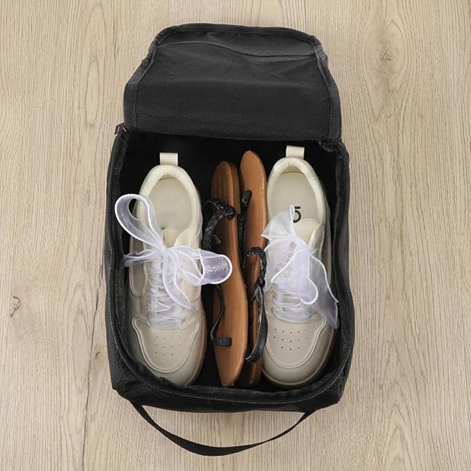Shoe Bags for Travel, Oxford Cloth Travel Shoe Bag with Smooth Zipper, Reusable and Waterproof Shoe Packing Cubes for Men Women, Travel Essentials