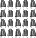 Drawstring Backpack Bulk 20 Pcs Draw String Backpack Bags DIY Gym Sports Traveling Yoga Cinch Bag Sackpack Drawstring (grey)