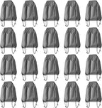 Drawstring Backpack Bulk 20 Pcs Draw String Backpack Bags DIY Gym Sports Traveling Yoga Cinch Bag Sackpack Drawstring (grey)