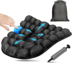 Airplane Seat Cushion for Long Flights, Inflatable & Portable Travel Cushion for Tailbone Pain Relief, Pressure Relief Car Seat Cushion for Office Chair and Wheelchair Use