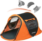 EchoSmile Pop Up Camping Tent, 2/4/6 Person Easy Setup Tent, Water Resistant Dome, Portable with Carry Bag