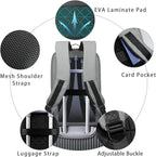 hk Backpack for Men Business Slim Backpack with USB Charger Computer Lightweight Anti-theft Travel Backpacks 15.6 inch Water Resistant Laptop Bag for Work Office College-Grey