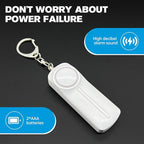 Safesound Personal Alarm: Your 130dB Self-Defense Companion - Keychain Emergency LED Flashlight - Security and Protection for Women, Girls, Kids, and The Elderly (Black, 1)