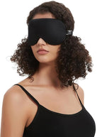Alaska Bear Sleep Mask Silk Eye Cover with Shaped Padding for Pressure-Free Sleeping, Foam Insert, Upgrade Contour Over Conventional Flat Satin Eye Masks, Machine Washable