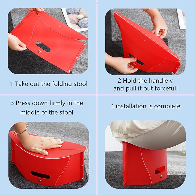 Travel Foot Rest for Airplane Long Flights,Portable Folding Under Desk Foot Stool,Relieves Back & Knee Pain,Comfortable for Long Flights,Cars,Trains,Ultralight Mini(Dark Red)
