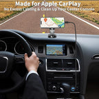 【Apple MFi Certified】iPhone 17 Car Charger, Caiinei 4.8A USB Car Power Cigarette Lighter Adapter USB-C Carplay Fast Charger + 6FT Type-C Cord for iPhone 17/17 Air/17 Pro Max/16/15/Galaxy S25/S24/Pixel