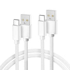 Basesailor for iPhone 17 16 Pro Max Charger Cord,USB to USB C Cable,Type C Charging Power Cord for Apple 17e 15 iPad 10 Air 4 5,Samsung Galaxy S26 S25 S24 S23,White,2Pack 3.3FT(1M)