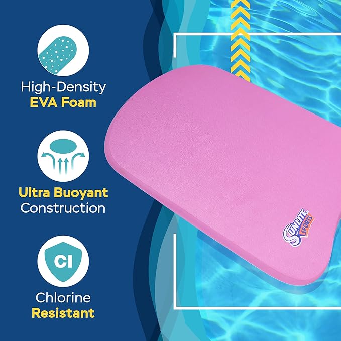 Sunlite Sports Swimming Kickboard - One Size Fits All - A Great Training Aid for Children and Adults