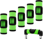 Cosmos 5 Pcs Neoprene Luggage Handle Wrap Soft Grip Handle Cover Luggage Identifier with Hollow Design for Push-Button Handle Trolley Handle and Travel Suitcase Trolley Case