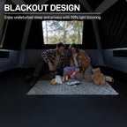 EVER ADVANCED Blackout 6 Person Camping Tent, Instant Cabin Tent for Family with Vestibule and Large Mesh Windows, 60s Easy Setup, Double Layer, Water-Resistant