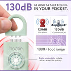 HOOTIE Personal Safety Alarm Keychain, 130dB Personal Alarm for Women Men and Kids, Pull Pin Emergency Panic Alarm with Strobe Light, Portable Self Defence Alarm for Campus Travel and Running - Mint