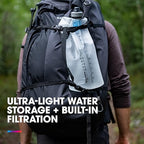 HydraPak Seeker+ - Collapsible Water Filtration & Storage (3L) - BPA & PVC Free, Hydration Reservoir Bag, Leak Proof, Lightweight