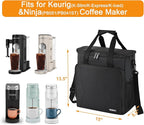 LEFOR·Z Travel Coffee Maker Carrying Bag Compatible with Keurig K-Slim/K-Express/K-Iced/Ninja PB051/PB041ST,Single Serve Coffee Maker Portable Storage Bag with Shoulder Strap(Patented Design)
